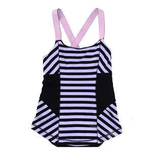 Lululemon striped cross strap tank top
